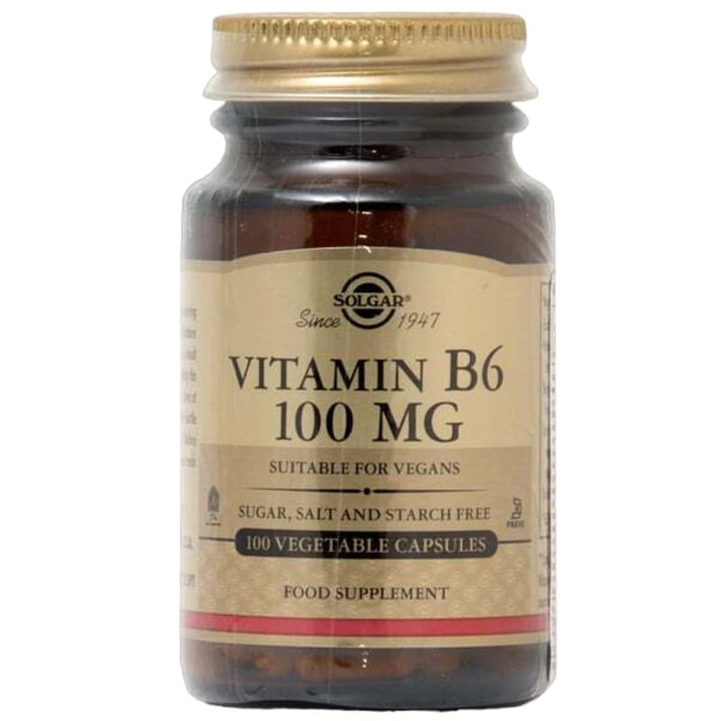 Solgar Vitamin B6 100mg - 100 κάψουλες φωτογραφία