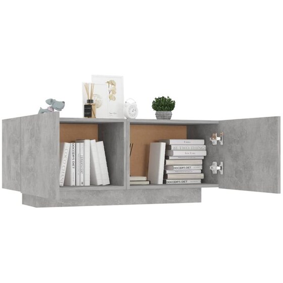 Έπιπλο Τηλεόρασης VidaXL Μοριοσανίδα 100x35x40cm - Γκρι image 1