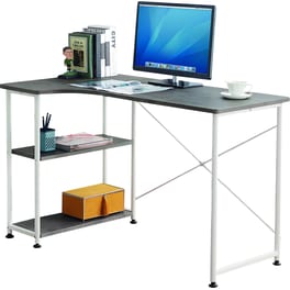 Γραφείο Μελέτης ArteLibre Citreola από MDF 120x70cm - Γκρι/Λευκό