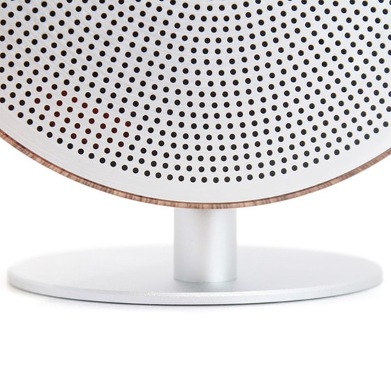 Mini Halo One Walnut Φορητό Ηχείο 5W - Ασημί/ Σκούρο Καφέ image 1