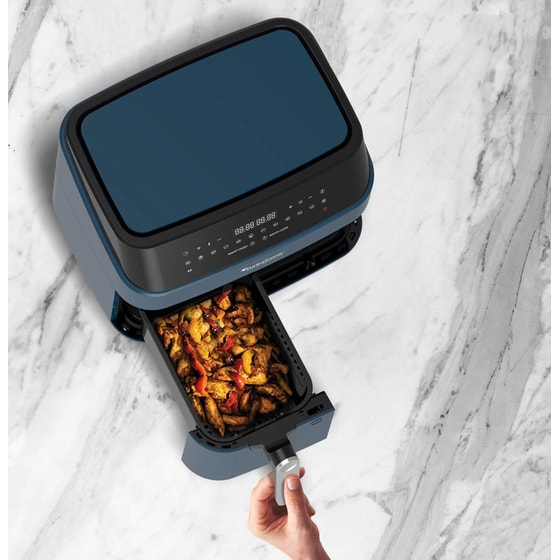 Φριτέζα Αέρος TURBOTRONIC TT-DAF5 με Διπλό Αποσπώμενο Κάδο 1600 W 9 L Μπλε image 10