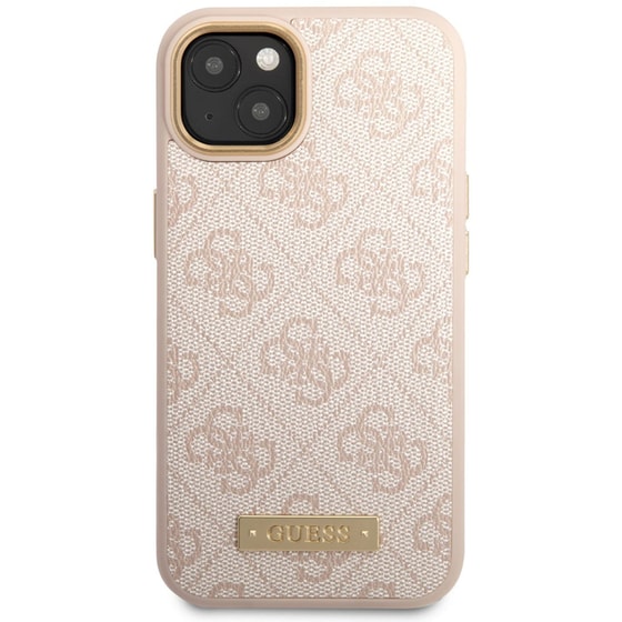 Θήκη Apple iPhone 14 Plus - Guess 4g + Plate Logo Collection Θήκη - Ροζ image 0