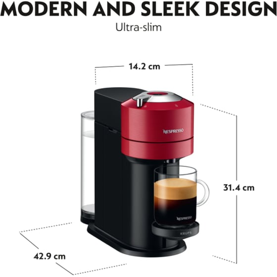 Nespresso® KRUPS Vertuo Next XN9105S Cherry Red Μηχανή Καφέ image 6