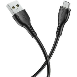 Καλώδιο δεδομένων Borofone BX51 micro USB 1m - Μαύρο + Δωρο Touchpen