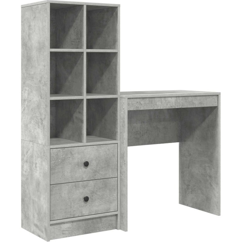 Γραφείο VidaXL 115,5x40x127 cm - Γκρι Σκυροδέματος (2 τεμ.)