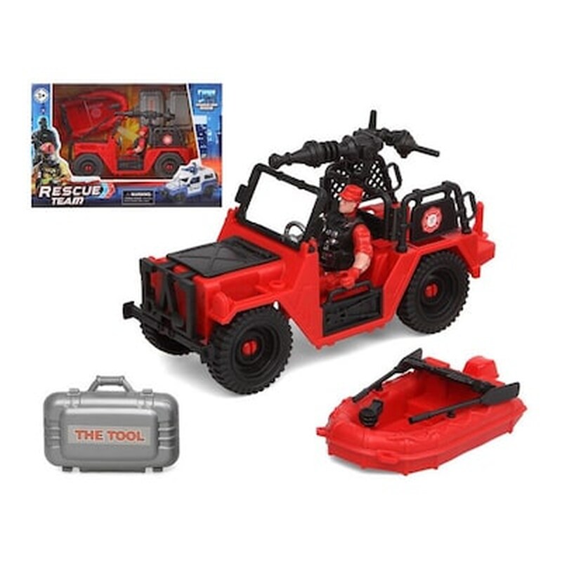 Playset Firefighters Rescue Team Κόκκινο Bigbuy Fun