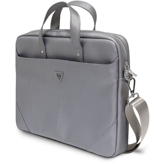 Τσάντα Laptop Guess GUCB15PSATLG 4G Uptown 15" - Ασημί image 1