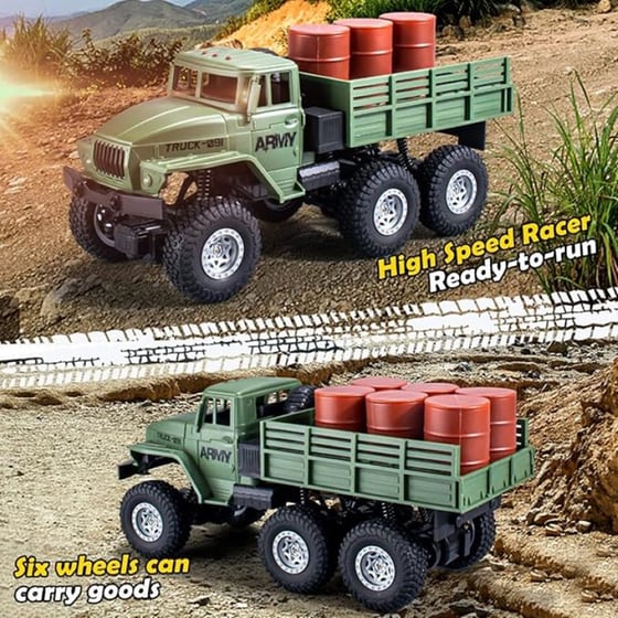 Τηλεκατευθυνόμενο Military Truck 4x4 9980-4d image 2