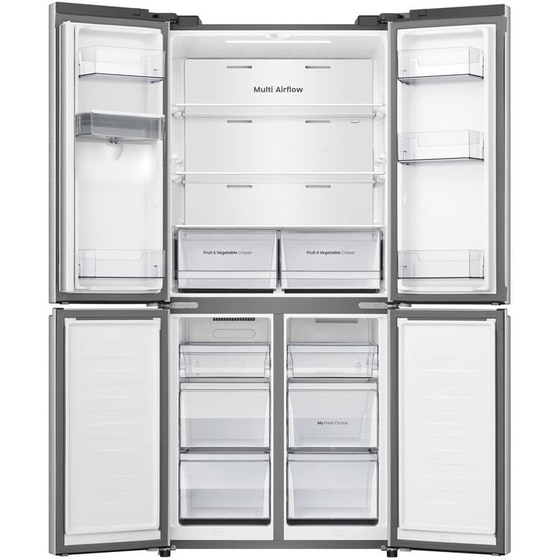 HISENSE RQ5P470SMIE Total No Frost 460 Lt Ασημί Ψυγείο Ντουλάπα image 2