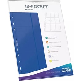 Ultimate Guard 18-pocket Pages Side-loading Blue (10 Pages)