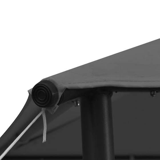 Κιόσκι Vidaxl Ατσάλι 3x3m - Ανθρακί image 5