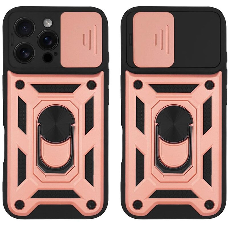 Θήκη Ring Armor Campro Sonique Για Apple Iphone 16 Pro Max Ροζ Χρυσό SONIQUE
