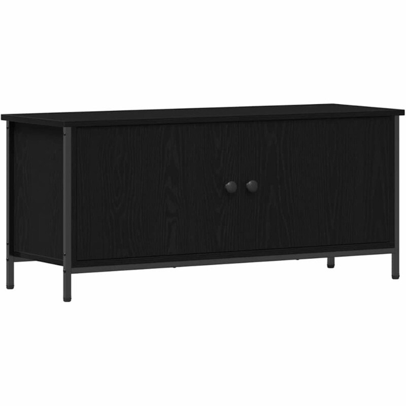 Έπιπλο Τηλεόρασης VidaXL 100 x 35 x 45 cm - Μαύρη Οξιά