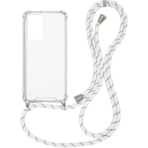 Θήκη Xiaomi Redmi Note 11S - Sonique Armor Clear Με Κορδόνι  - Λευκό image 0