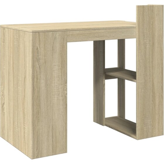Γραφείο VidaXL από Επεξεργασμένο Ξύλο 103,5x56,5x94 cm - Sonoma Δρυς image 5
