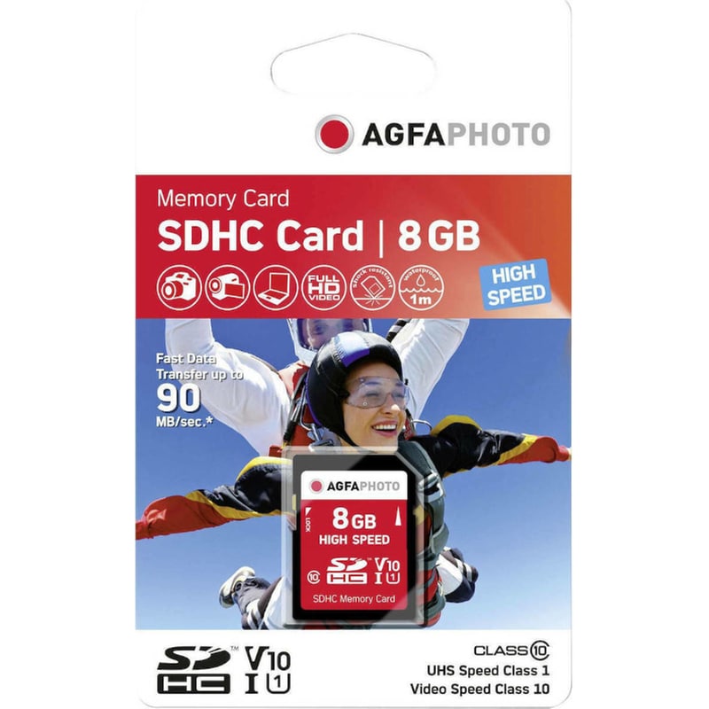 AGFAPHOTO AgfaPhoto SDHC 8GB Class 10 U1 V10 High Speed