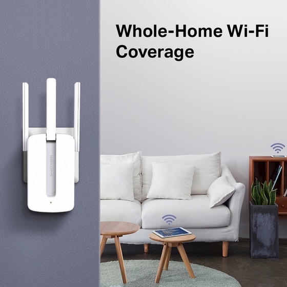 Mercusys MW300RE Wi-Fi Extender Wi-Fi 4 Single Band (2.4 GHz) 300Mbps image 2