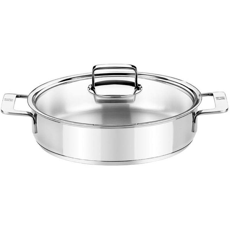 Κατσαρόλα Ρηχή BRA A770556 26 cm 3 L Ασημί BRA