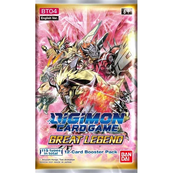 Digimon Great Legend Booster Pack Card Game (Bandai) image 0