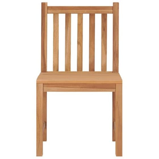 Vidaxl Καρέκλες Κήπου 4 Τεμαχίων Από Μασίφ Ξύλο Teak Με Μαξιλάρια image 4