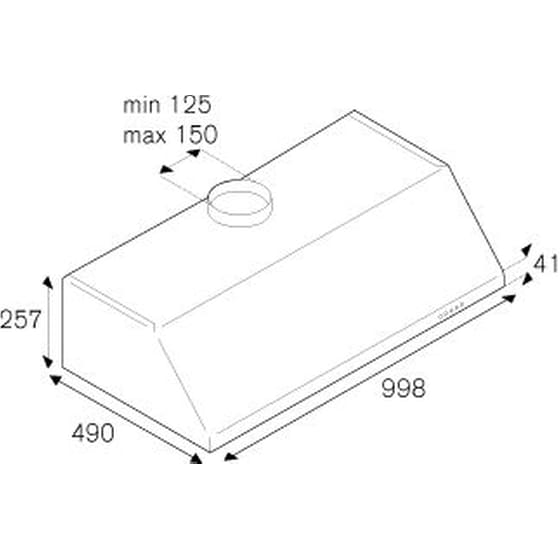BERTAZZONI KU100PRO1XA 100 cm Inox Απορροφητήρας Ελεύθερος image 1