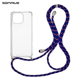 Θήκη Apple iPhone 14 Pro Max - Sonique Armor Clear - Rainbow Μπλε