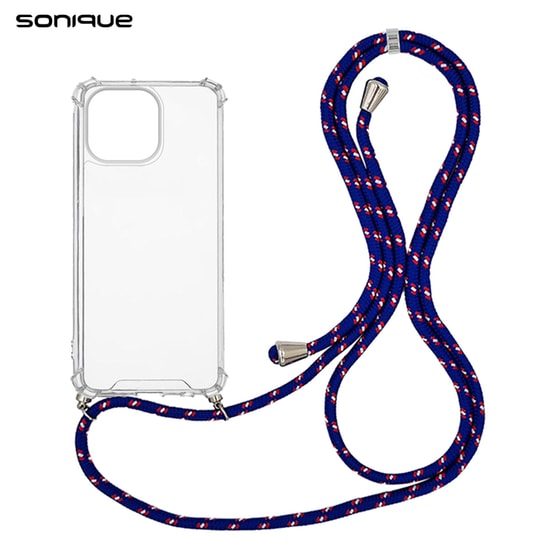 Θήκη Apple iPhone 14 Pro Max - Sonique Armor Clear - Rainbow Μπλε image 0