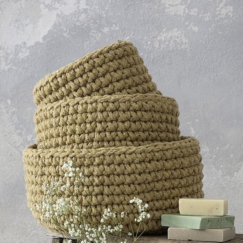 NIMA Καλάθι Αποθήκευσης Nima Paneir Υφασμάτινο 19x19x16 cm - Μπεζ