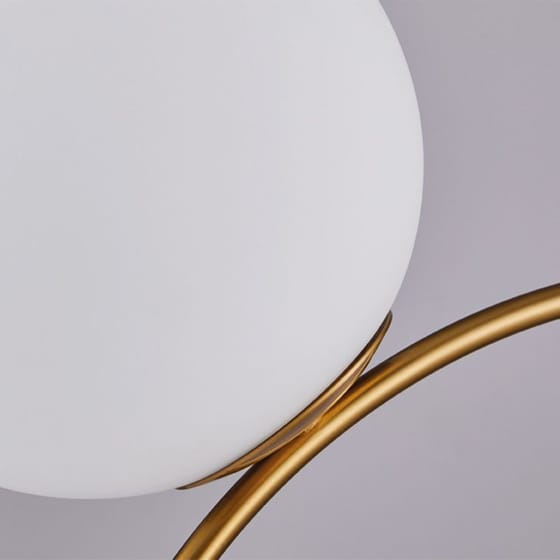 Φωτιστικό Οροφής Μονόφωτο Homelighting Sceptre από Μέταλλο/Γυαλί 30x15x120 cm - Λευκό/Χρυσό image 2