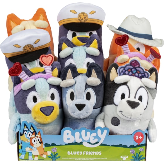 Λούτρινo Bluey (20cm) 8 Σχέδια - 1 Τμχ  - Τυχαία Επιλογή Σχεδίου image 1