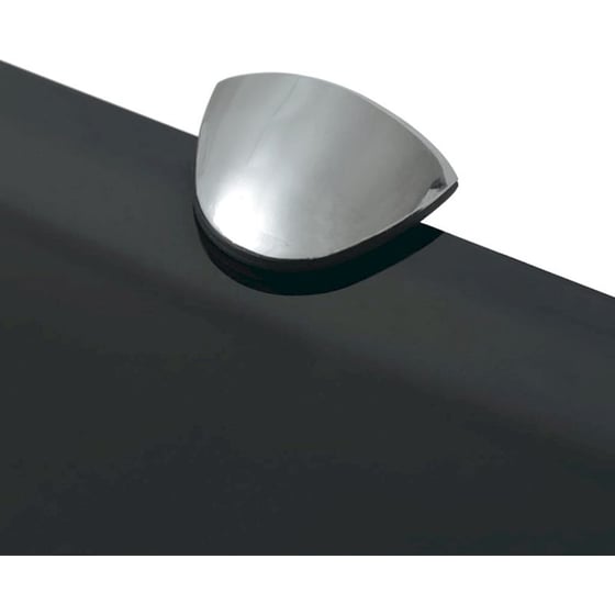 Ράφι Τοίχου VidaXL από Γυαλί 90x10 cm - Μαύρο image 3