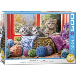 Παζλ Eurographics Knittin' Kittens (500 Κομμάτια)
