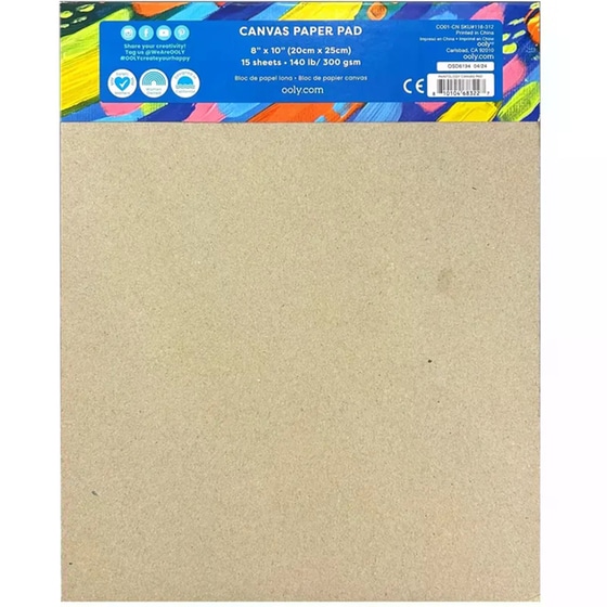 Μπλοκ από Φύλλα Καμβά Ooly 15Φ image 2