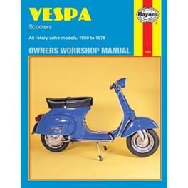 Vespa Scooters 90, 125, 150, 180 and 200cc Owner's Workshop Manual