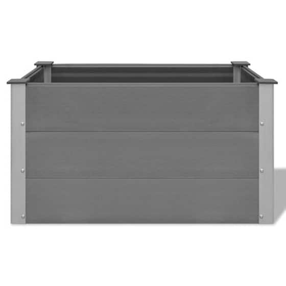 Vidaxl Ζαρντινιέρα Υπερυψωμένη Γκρι 100 X 50 X 54 Εκ. Από Wpc image 5