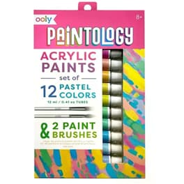Ακρυλικά Χρώματα Ooly Παστέλ & 2 Πινέλα
