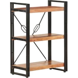 Βιβλιοθήκη VidaXL από Μέταλλο 60x30x80 cm - Καφέ