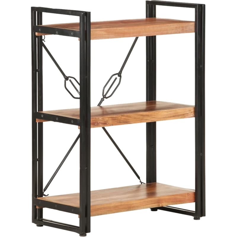 Βιβλιοθήκη VidaXL από Μέταλλο 60x30x80 cm - Καφέ