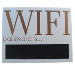 Επιγραφή Ξύλινη "wi-fi" 29x23x4εκ.