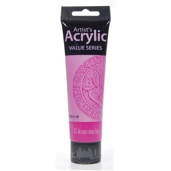 Phoenix Ακρυλικό Χρώμα 332 Quinacridone Rose, Σωληνάριο 100ml image 0