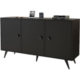 Μπουφές 24Mall Neroo από Μοριοσανίδα/Μέταλλο 143x40x78.6 cm - Μαύρος