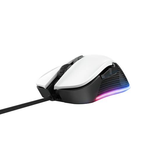 Trust GXT 922W Ybar RGB Gaming Ενσύρματο Ποντίκι - Λευκό image 3