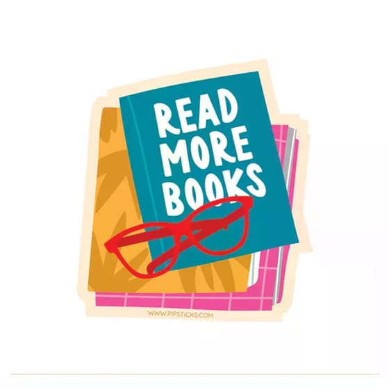 Αυτοκόλλητο Pipsticks&nbsp;Read&nbsp;More&nbsp;Books&nbsp;Vinyl image 0