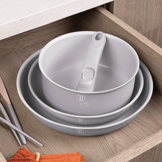 Σετ Μαγειρικά Σκεύη BERLINGER BH-8255 9 τμχ Γκρι image 1