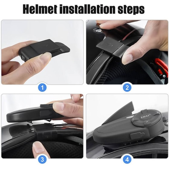 Σύστημα Ενδοεπικοινωνίας Μοτοσυκλέτας Bluetooth EJEAS Q7 image 5