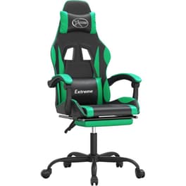 Καρέκλα Μασάζ Gaming VIDAXL Καρέκλα με Υποπόδιο από Τεχνητό Δέρμα - Μαύρο
