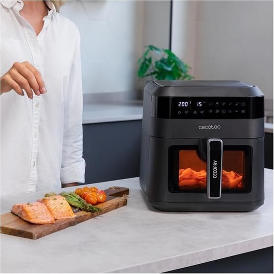 CECOTEC CEC-04340 με Αποσπώμενο Κάδο 1300 W 6 L Μαύρο Φριτέζα Αέρος image 1