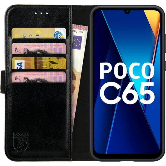 Θήκη Xiaomi Redmi 13C 4G/Poco C65 - Rosso Element PU Wallet - Black image 0