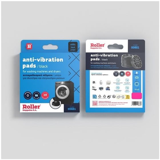 ROLLER 00681 Μαύρο Αντικραδασμικά Πέλματα image 3