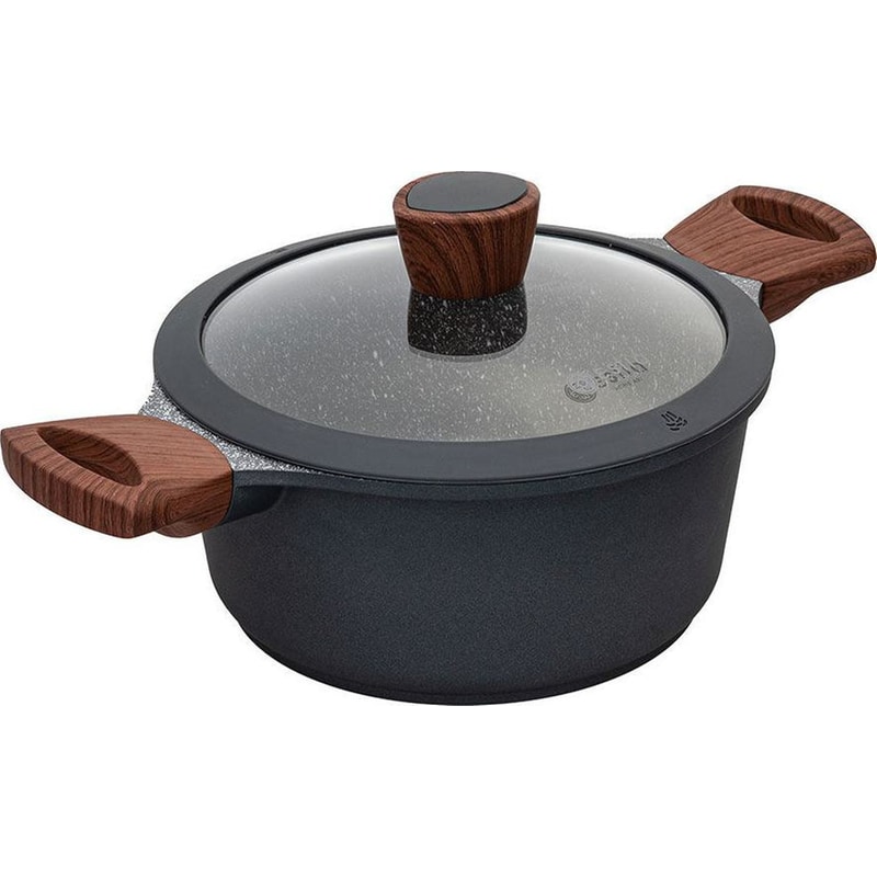 Κατσαρόλα ESTIA STONE 01-1131 20 cm 2.5 L Μαύρο